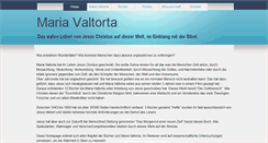 Desktop Screenshot of maria-valtorta.com